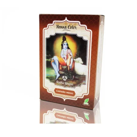 Envase de Henna Castaño Medio de Radhe Shyam